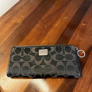 Coach Black and Gray Wallet
